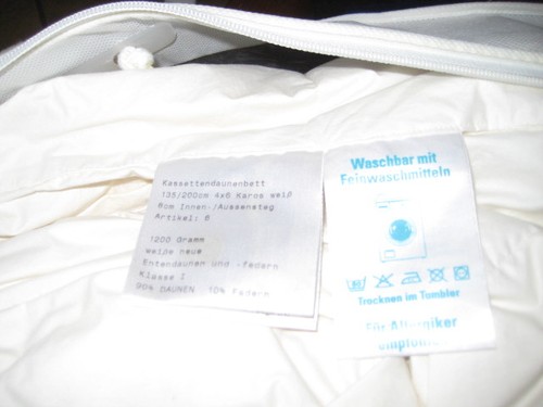 Kassetten daunen bett - daunen,