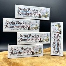 5 x ORIGINAL BOCKAUER RÄUCHERKERZEN WEIHRAUCH Räucherkerzchen Bucker M ( 120 St)