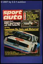 Sport Auto 8/77 Opel Manta 2800i BMW M1 VW Golf GTI TÜV & Tuning: Ford Escort