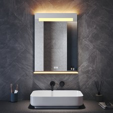 Badspiegel mit LED Ablage