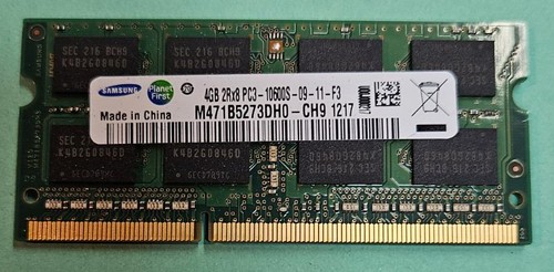 Samsung 4gb ddr3 - ddr3-1333, so-dimm