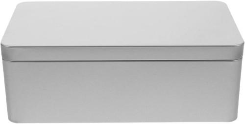 Leere blechdose mit - blechdose, deckel