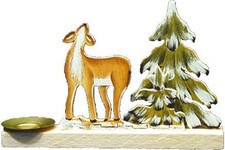 Holz Bastelset 3D Kerzenhalter