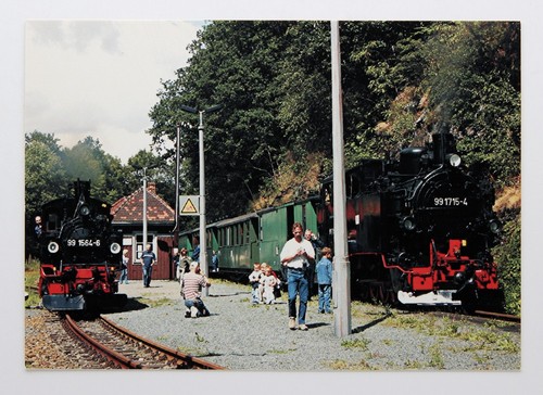 Postkarte dampflokomotiven - -,