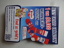 Werbung Ferrero 2024 - 1 von 60.000 Weihnachtssocken von Kind / Palettenanhänger