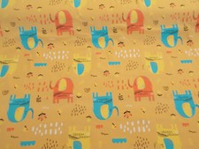 Baumwolljersey Stoff Elefant