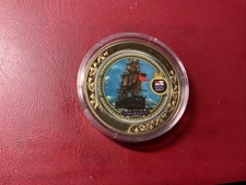England, Schiffe der Royal Navy Medaille PP/vergoldet/Farbe-HMS Bounty (6)