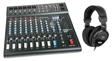 Studiomaster Club XS 10+ 8-Kanal Mixer Set 10 Eingänge DSP Fußschalter Kopfhörer