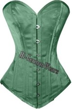 Satin Vollbrustkorsett schwarz