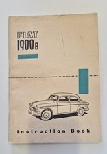 FIAT 1900 B Handbuch Bedienungsanleitung Instriction Book mit Schaltplan