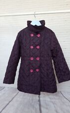 Mädchen Steppmantel Herbst Frühling Winter Gr.128 weinrot miss-behave vintage