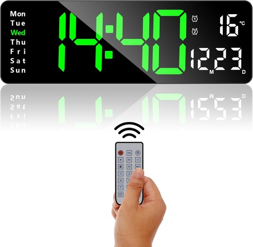 Digitale wanduhr große - digitale, wanduhr,