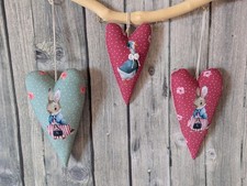 💕 Handgenähte Stoff-Herzen