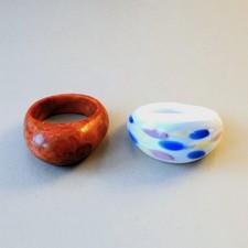 KORALLEN RING und MURANO RING