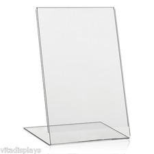 DIN A5 Werbeaufsteller / L-Ständer / L-Aufsteller aus hochwertigem PLEXIGLAS®