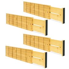 4stk Schubladenteiler Bambus