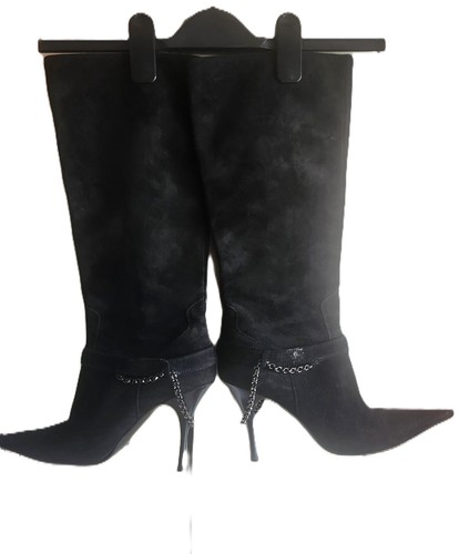 Designer stiefel aus wildleder - stiefel,