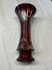  Vase mit Rubinroten Überfang