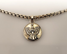 John Hardy JAI Sterlingsilber Engel Uhr über mich Bettelarmband 7,5"