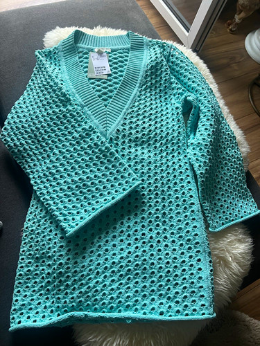 Damen pullover xs türkis - xs,