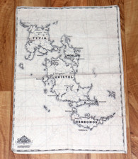 Dishonored 2 Rare Small Fabric / Cloth Map Poster Bethesda PS4 Xbox One