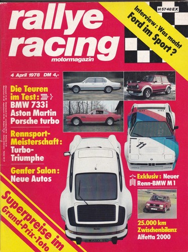 Rallye racing 1978 - racing, bmw