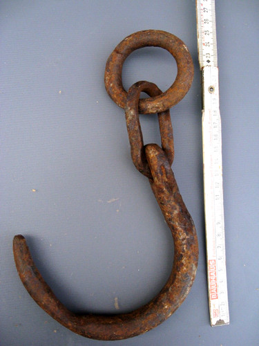 Großer antiker haken - antiker, an