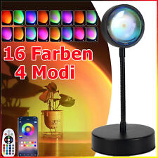Sunset Lamp Projection Sonnenuntergang LED Projektor Lichter RGB 16 Farben 4Modi