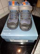 Geox Amphibiox New Savage Halbschuhe Klett Gr. 30 Grau Blau
