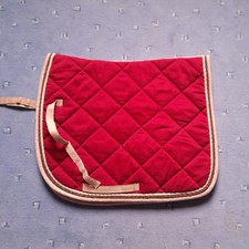 Satteldecke Schabracke weinrot Pferd Reiter Sattelunterlage Dressur