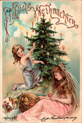 Weihnachten fröhliche - ak,