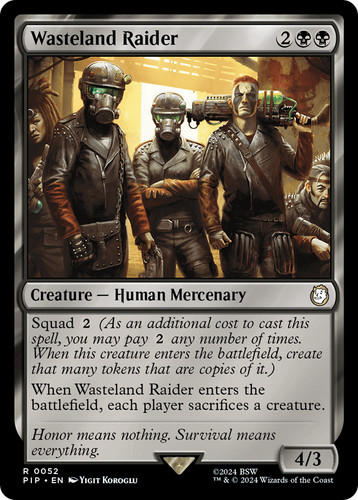 Mtg wasteland raider - -,