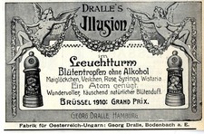 Georg Dralle, Bodenbach a. E. Dralle`s Illusion im Leuchturm Annonce von 1910