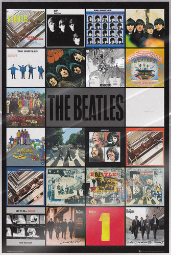 The beatles music poster - the,