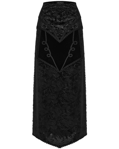 Punk rave damen langer gothic - damen,
