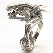 Alien Ring .925 Silber Venom Premotheus Xenomorph Predator Biker