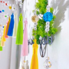 15pcs Kristall Türvorhang