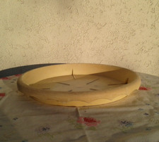 Blumenschale Untersetzer,- Teller Weiß 33,5 cm Kunststoff eldiro 250 Gramm