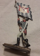 Alte Zinnfiguren,6Invantaristen,1Fahnenträger,2Berittene,1Türke