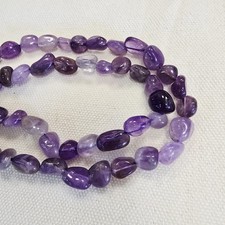 Amethyst Naturstein Strang