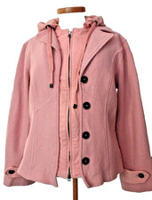 Marc Cain Sports Strickjacke mit Kaputze Walk Wolljacke Blazer Vintage N5/40-42