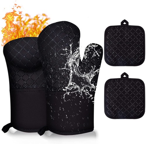 Grillhandschuhe feuerfest - 4x,