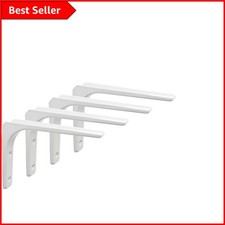 Weiße L-Halterungen für