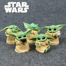 5PCS/Satz Star Wars Mandalorian Baby Yoda Grogu Figur Anime 5 - 7 cm