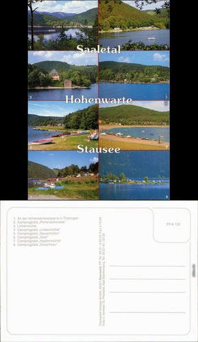 Ansichtskarte saalfeld - ansichtskarte, (saale)