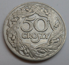 Polen 50 Groszy, 1923, Nickel