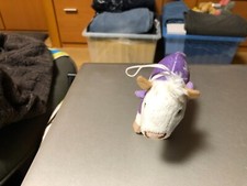 Stofftier Kuh Plüschtier lila Kuh Milka