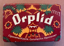 Alte Blechdose bunt Orplid