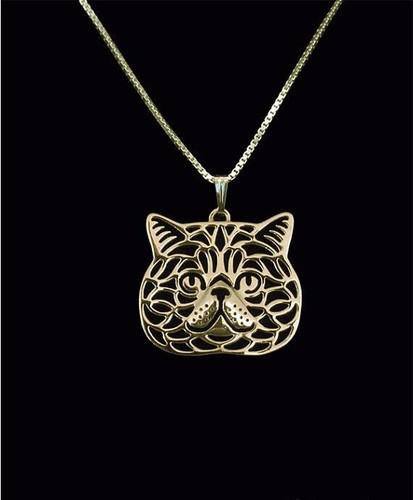 Schmuck katze anhänger auf - schmuck,