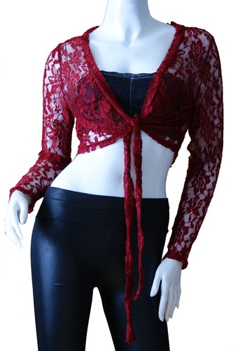 Damen langarm spitze bolero - damen,